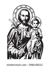 2,838 Saint joseph vector Images, Stock Photos & Vectors | Shutterstock