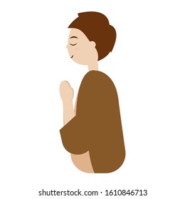 Saint Joseph. Manger character - Vector illustration design