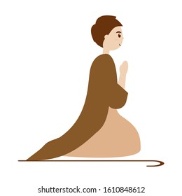 Saint Joseph. Manger character - Vector illustration design