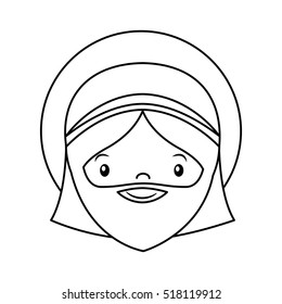saint joseph manger character vector illustration design
