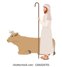 saint joseph with ox character
