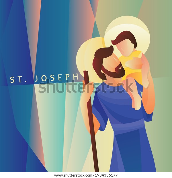 Saint Joseph St. Joseph with Jesus\
Christ, the Patron Saint of the Catholic\
Church