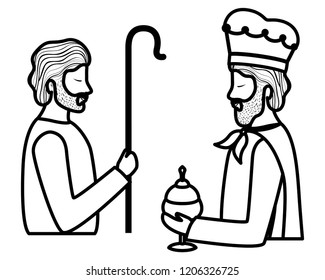 saint joseph with wise king character