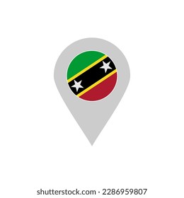 Saint kitts flags icon set, Saint kitts independence day icon set vector sign symbol