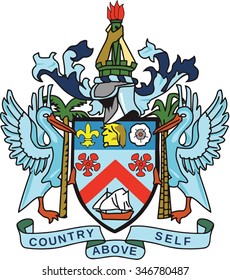 Saint Kitts and Nevis Coat of arm