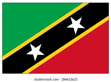 Saint Kitts and Nevis flag