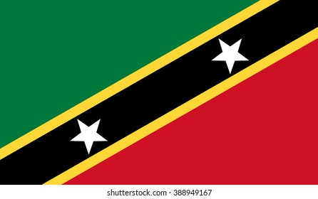 Saint Kitts and Nevis Flag