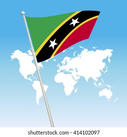 Saint Kitts and Nevis Flag