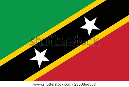 Saint Kitts and Nevis flag. Flag of Saint Kitts and Nevis
