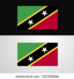 Saint Kitts and Nevis Flag banner design