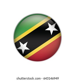 Saint Kit-ts Nevis flag button