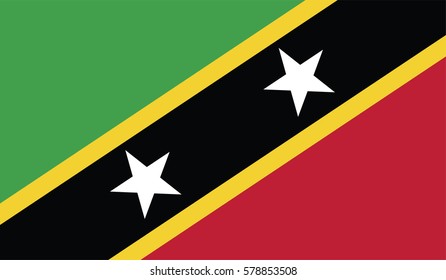 Saint Kitts and Nevis flag page symbol for your web site design Nevis flag logo, app, UI. Nevis flag Vector illustration, EPS10.