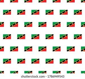 Saint Kitts and Nevis flag seamless pattern.  Saint Kitts and Nevis flag texture vector 
