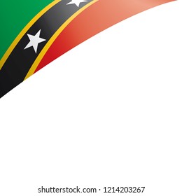 Saint Kitts and Nevis flag, vector illustration on a white background