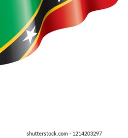 Saint Kitts and Nevis flag, vector illustration on a white background