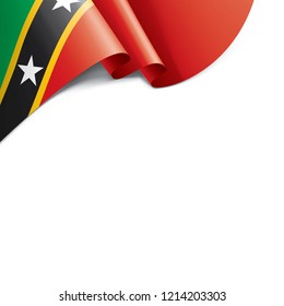 Saint Kitts and Nevis flag, vector illustration on a white background