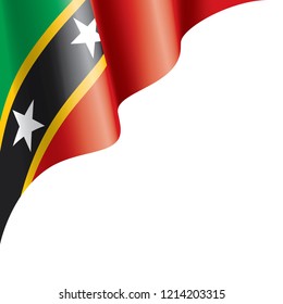 Saint Kitts and Nevis flag, vector illustration on a white background