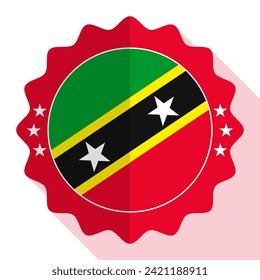 Saint Kitts and Nevis quality emblem, label, sign, button. Vector illustration.