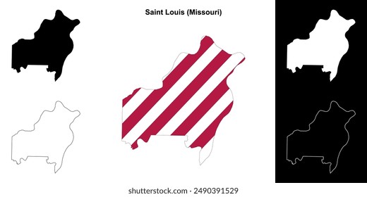 Condado de Saint Louis (Missouri) - Mapa del Condado de Saint Louis