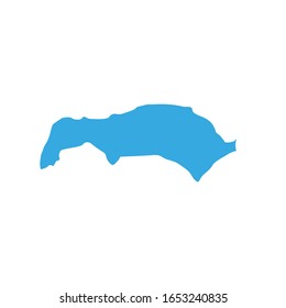 Saint Louis region map in Senegal country