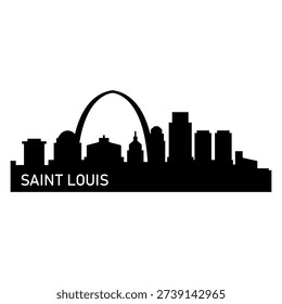Saint Louis skyline illustrated in vector