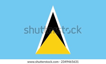 Saint Lucia flag. Saint Lucia flag. Flag of Saint Lucia