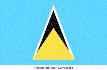 Saint Lucia flag. Simple vector Saint Lucia flag