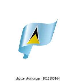 Saint Lucia flag, vector illustration