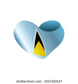 Saint Lucia flag, vector illustration