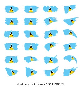 Saint Lucia flag, vector illustration