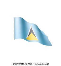 Saint Lucia flag, vector illustration