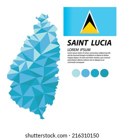 Saint Lucia geometric concept design
