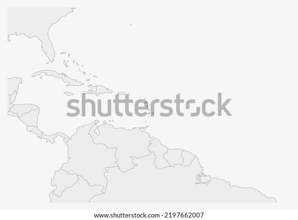 Saint Lucia Map Highlighted Saint Lucia Stock Vector Royalty Free   Saint Lucia Map Highlighted Flag 600w 2197662007 