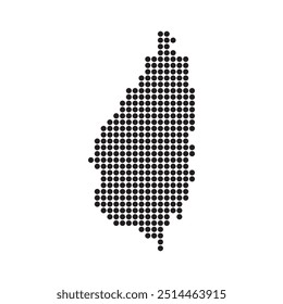 saint lucia map illustration icon element design