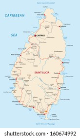 Saint Lucia Road Map