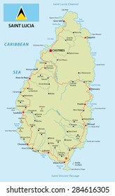 Saint Lucia Road Map