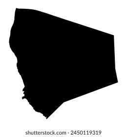 Saint Luke Parish map, administrative division of Dominica. Vector illustration.