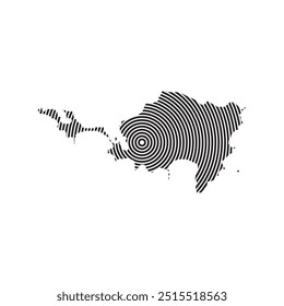 Saint Maarten Island map icon illustration element design
