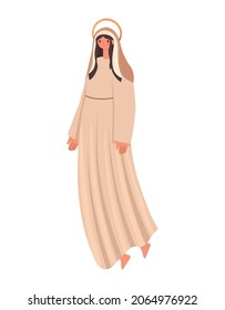 saint maria design over white