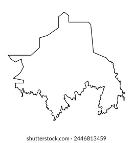 Saint Martin parishes map, administrative division of Guernsey. Vector illustration.