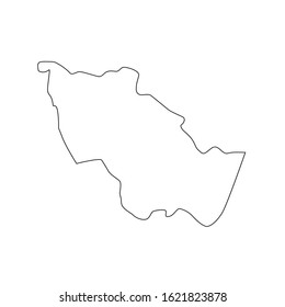 Saint Mary region map, country of Jamaica