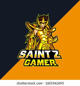 Saint Mascot Logo for Gaming, Stream Channel or Community