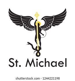 Saint Michael Enhanced Edition Tattoo, Logo