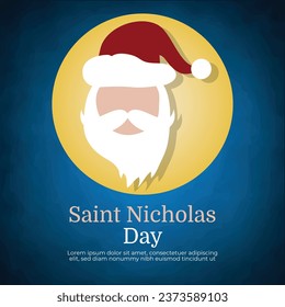 Saint Nicholas Day Social Media Template for Instagram Post Feed.