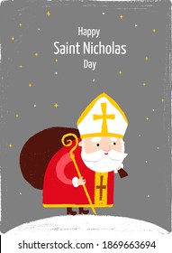 Saint Nicholas Day Traditional Postcard