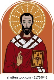 Saint Nicolas Icon Color version