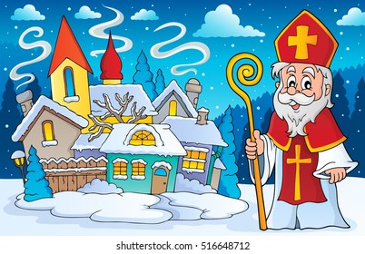 Saint Nicolas theme image 4 - eps10 vector illustration.