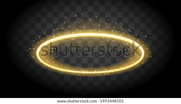 Saint\
nimbus circle. Heavenly halo, round angel glow, light angels\
aureole, holy religion peace ring vector\
icon