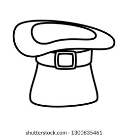 saint patrick card with hat leprechaun