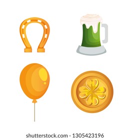 saint patrick card set icons